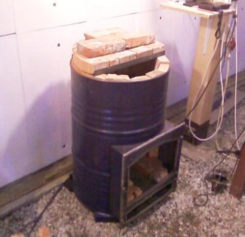 Stove from a barrel of 200 liters: diagram, drawings, photos, video