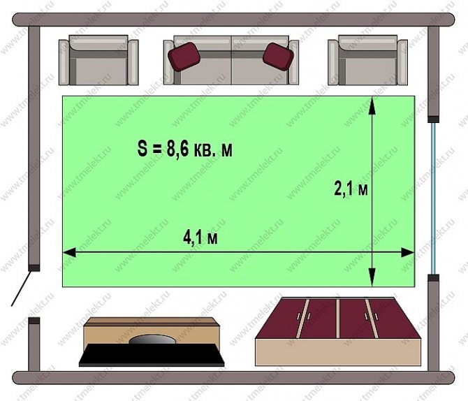 Film heat-insulated floor - calculation of the useful heating area