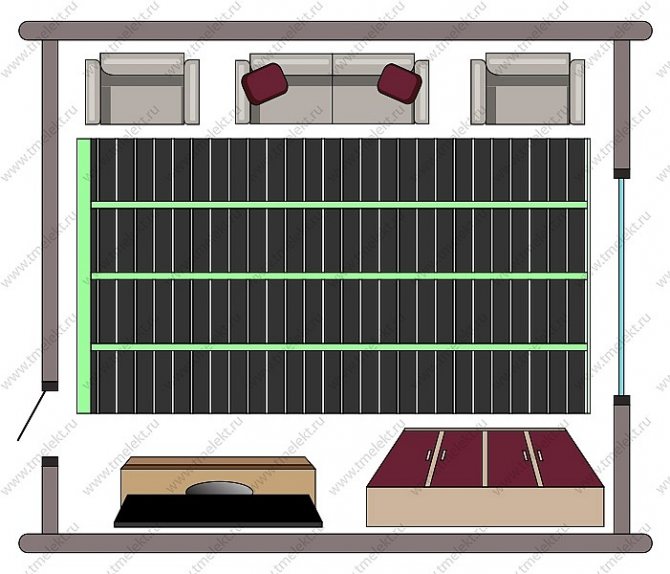 Film warm floor: colocación de una película de carbono en el suelo