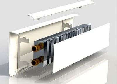 Skirting ducts for heating pipes