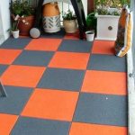 Tiles on the balcony