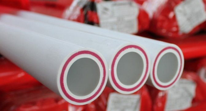 PPR pipe with fiberglass