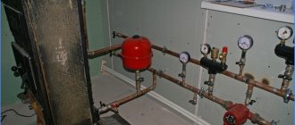 safety valve in the heating system