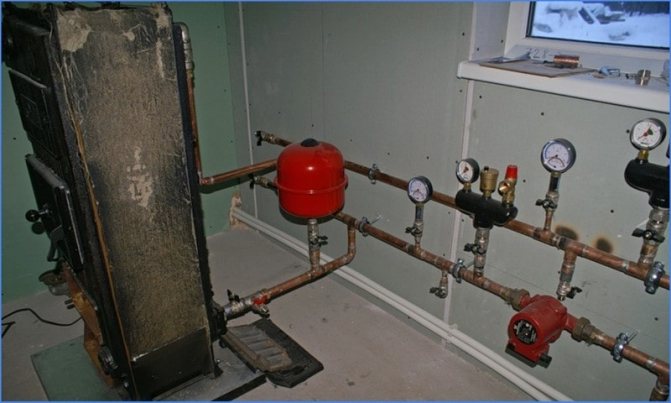 safety valve in the heating system