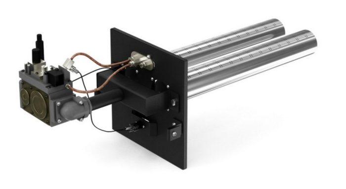 Ejemplo de quemador para caldera de gas.