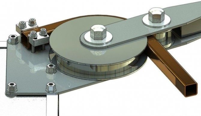 Принципът на огъване на профилна тръба с помощта на домашен инструмент