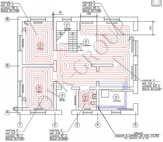 design of a heat-insulated floor in an apartment