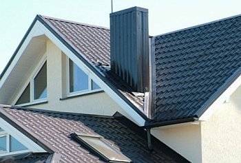 Chimney passage through the roof