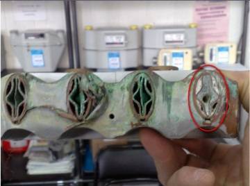 Flushing the heat exchanger of a gas boiler with citric acid