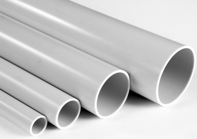 pvc pipes ng iba't ibang mga diameter