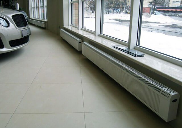 heating radiators under panoramic windows