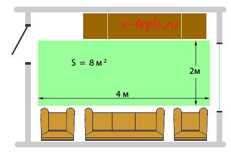 calculation of energy consumption of underfloor heating