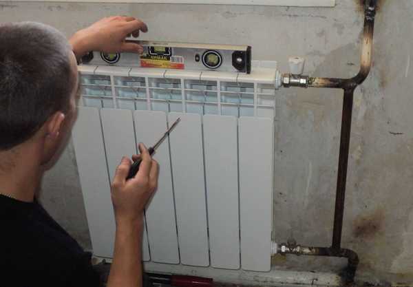 Radiator mesti diletakkan tegak melintang