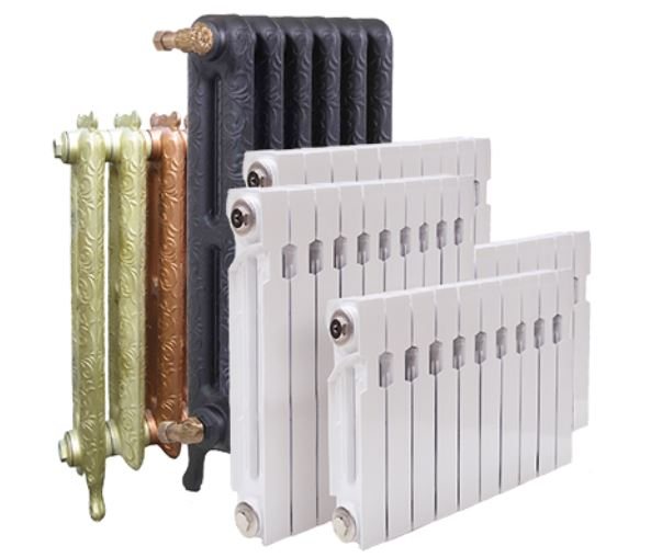 Radiator berbeza dengan pelesapan haba yang berbeza