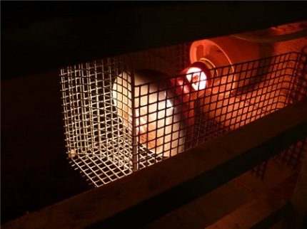 Infrared lamp grate