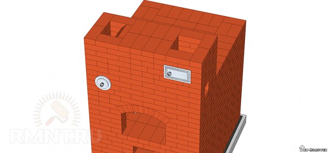 الموقد الروسي DIY: الرسومات والطلب