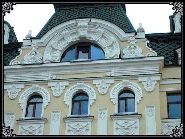 With the help of foam plastic, the facade of the house can be decorated in the most unusual way.