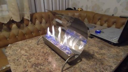 Homemade eco fireplace