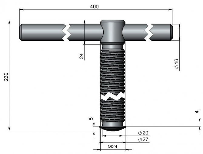 Step 3: create a standard threaded screw