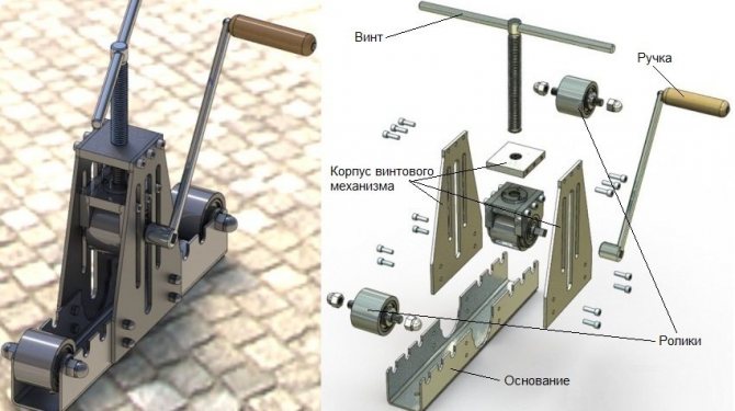 Krok 5: montaż wszystkich części domowej giętarki do rur