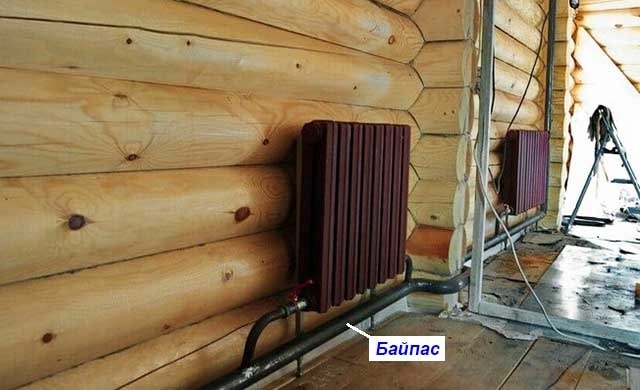 Leningradka heating system in a wooden house