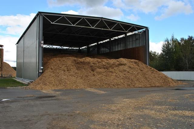 Stoccaggio di segatura, trucioli di legno