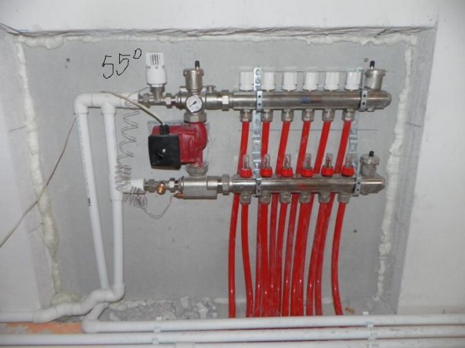 Mixing unit for underfloor heating: do-it-yourself installation