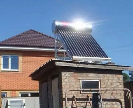 Solar collector on the roof