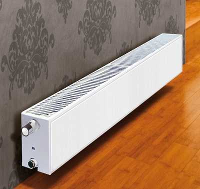 Steel panel radiators are very low