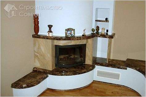 Fireplace worktop