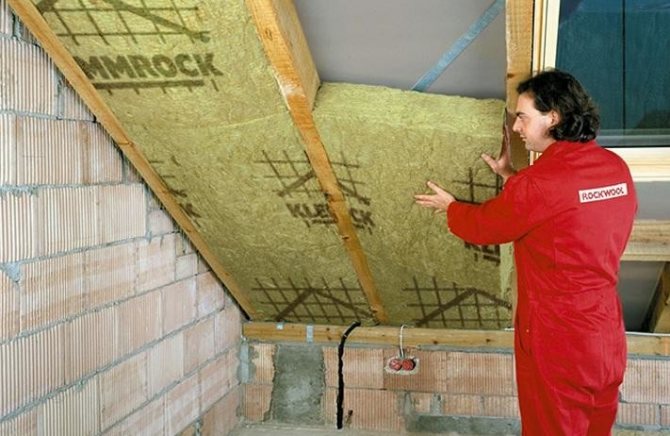 Roof insulation technology on rafters subtleties and nuances