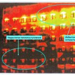 Imagerie thermique d'un immeuble résidentiel