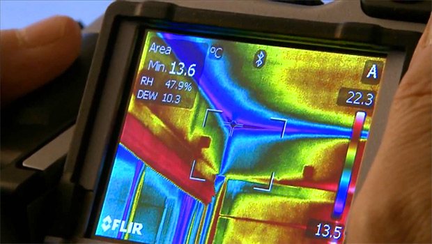 FLIR termisk kamera og duggpunkt