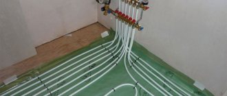 underfloor heating made of metal-plastic