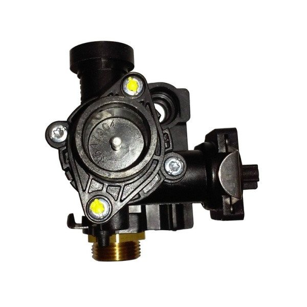 Gas boiler three-way valve