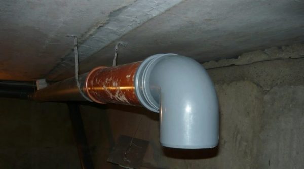 PVC pipes are well suited for ventilation