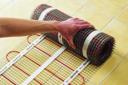 Installation of electric underfloor heating