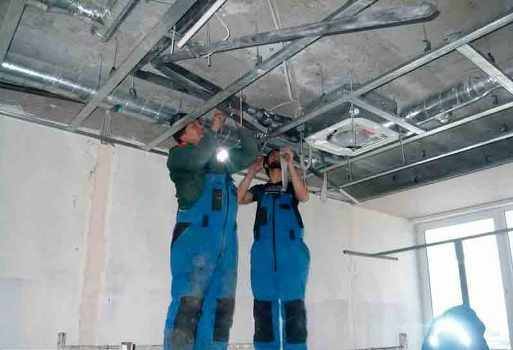 Installation of fan coil units