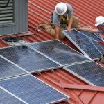 installation of solar panels