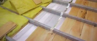 Thermal insulation of a wooden floor review of the technology of thermal insulation work