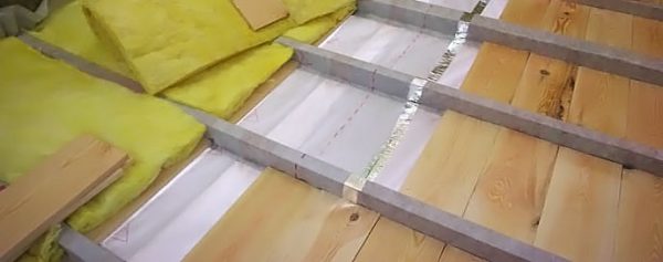 Thermal insulation of a wooden floor review of the technology of thermal insulation work