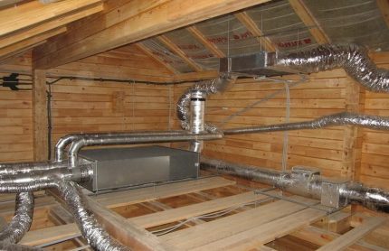 Insulation in the attic