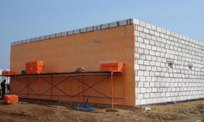 insulation of foam blocks with penoplex