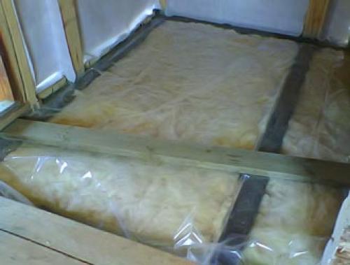 Insulation of the floor above the basement without heating. What material can be used to insulate the floor