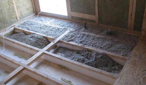 Insulation of the floor above the basement without heating. What material can be used to insulate the floor