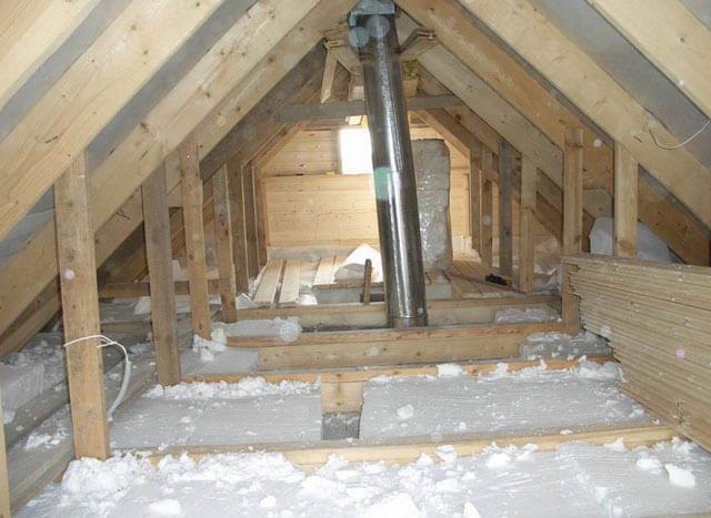 insulation for the ceiling inside the house