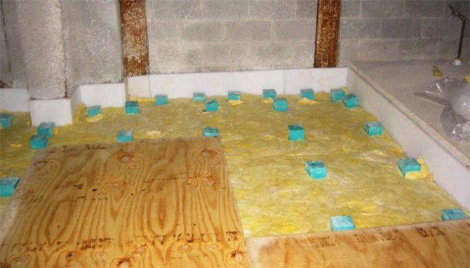 insulation for warm water floor