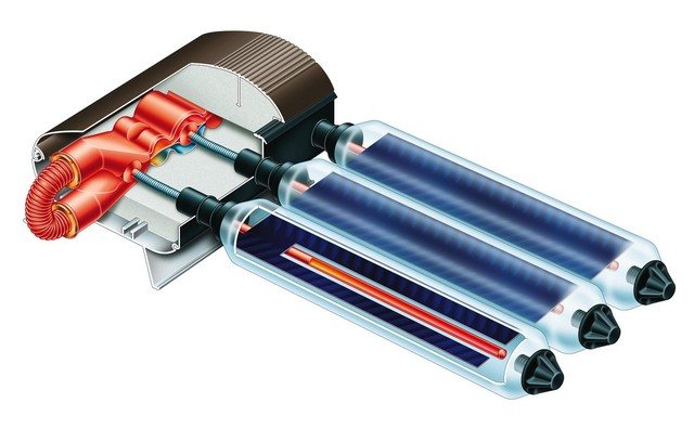 Flat Heat Pipe Vacuum Tube Solar Collector - Construction.