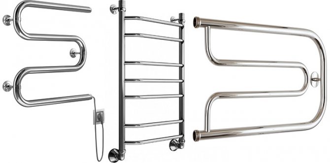 types of heated towel rails