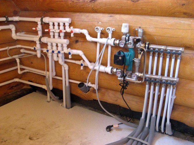 Water heating in a private house